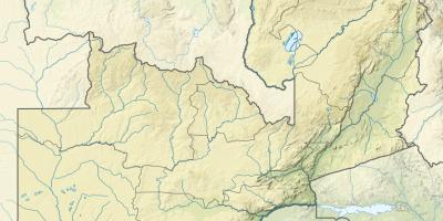 Карта на река Замбия 